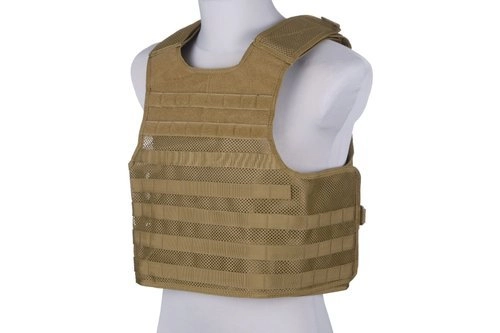 Lehká síťovina Plate carrier - hnědá