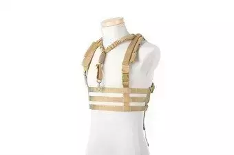 Taktická vesta Chest rig nízkoprofilový typ - Tan