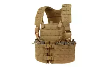 Taktická vesta typ Chest rig - kojotí hnědá