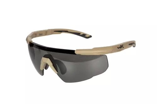 Wiley X® SABER ADV Matte Tan glasses - Smoke Grey / Clear / Light Rust