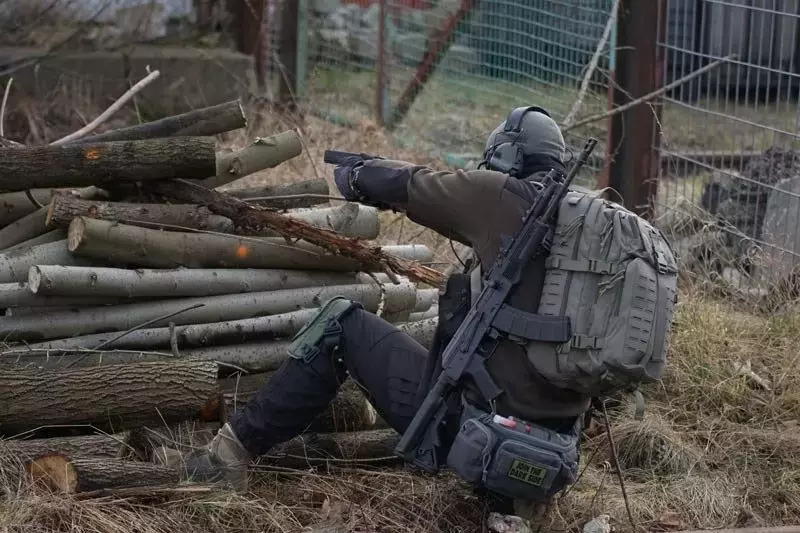 2-pct jistící lanko na pistoli CP P5 - zelená barva rangerů