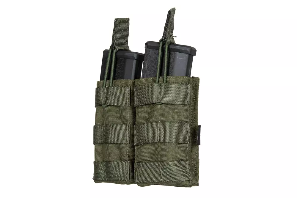 Dvojité pouzdro MOLLE pro 2 zásobníky typ M4/M16 - olivově zelené