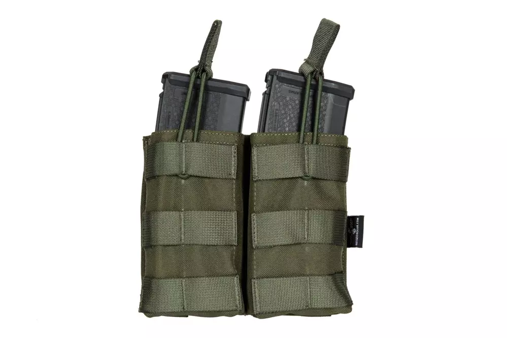 Dvojité pouzdro MOLLE pro 2 zásobníky typ M4/M16 - olivově zelené