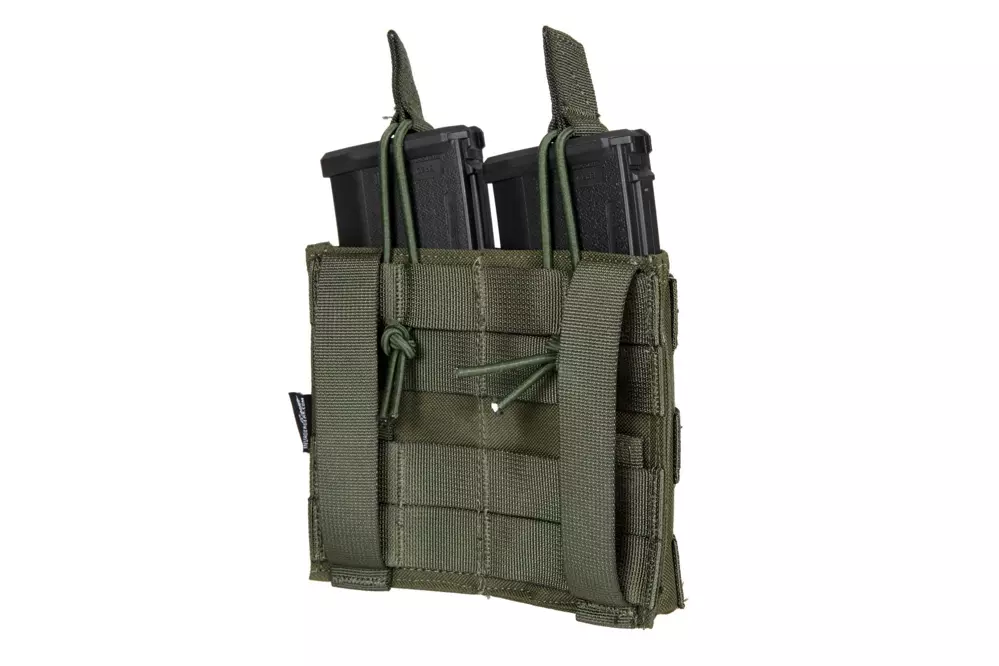 Dvojité pouzdro MOLLE pro 2 zásobníky typ M4/M16 - olivově zelené