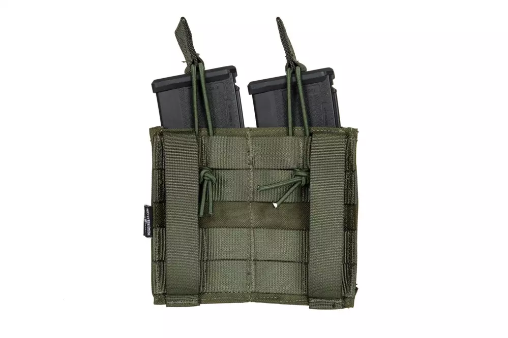 Dvojité pouzdro MOLLE pro 2 zásobníky typ M4/M16 - olivově zelené