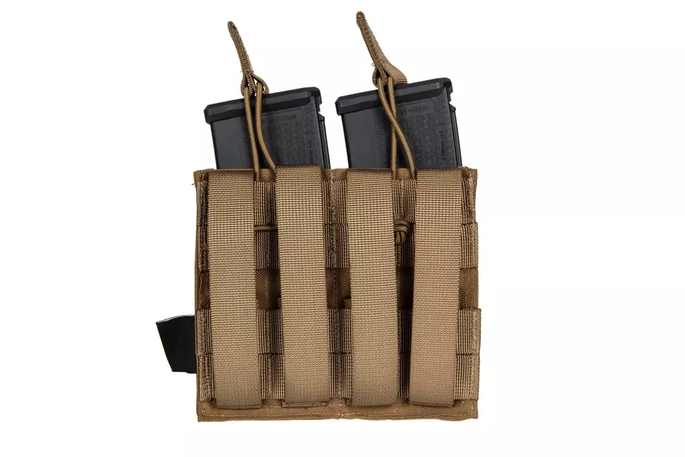 Laser-Cut MOLLE dvojité pouzdro na 2 zásobníky typ M4/M16 - Tan