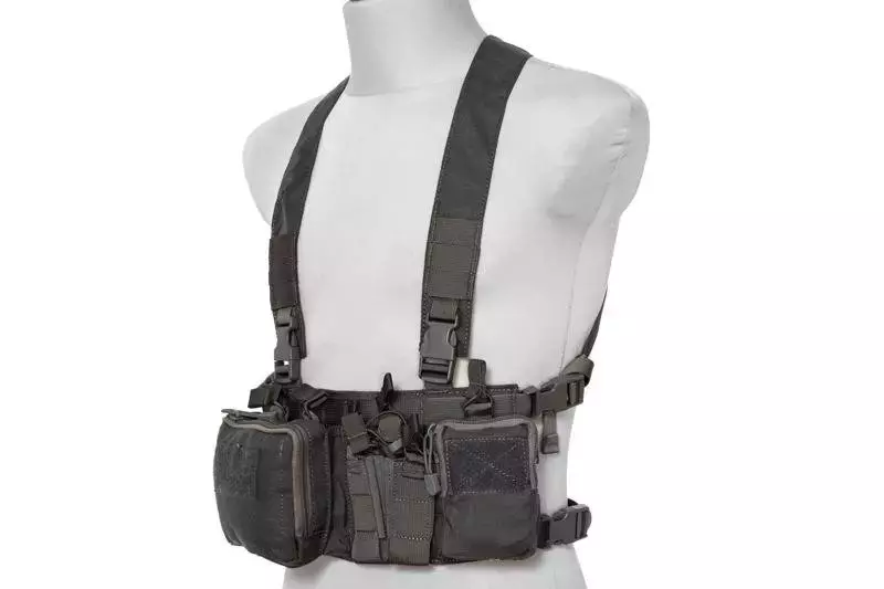 Lehká rychlá vesta Chest rig - Primal Grey