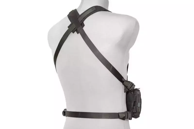 Lehká rychlá vesta Chest rig - Primal Grey