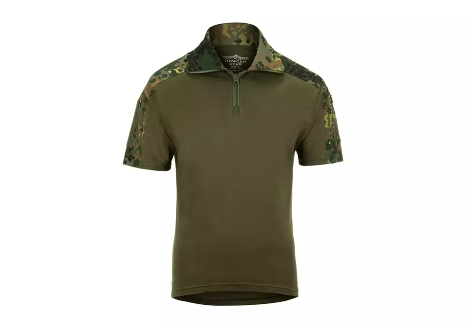 Mikina Combat Shirt s krátkým rukávem - Flecktarn