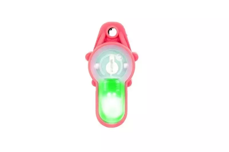 Přívěsný elektronický značkovač Lightbuck - růžový (zelené světlo)