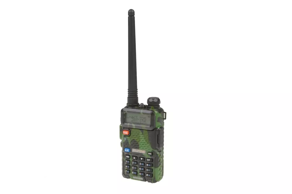 Ruční dvoukanálová vysílačka Baofeng UV-5R - krátká baterie (VHF / UHF) - kamufláž