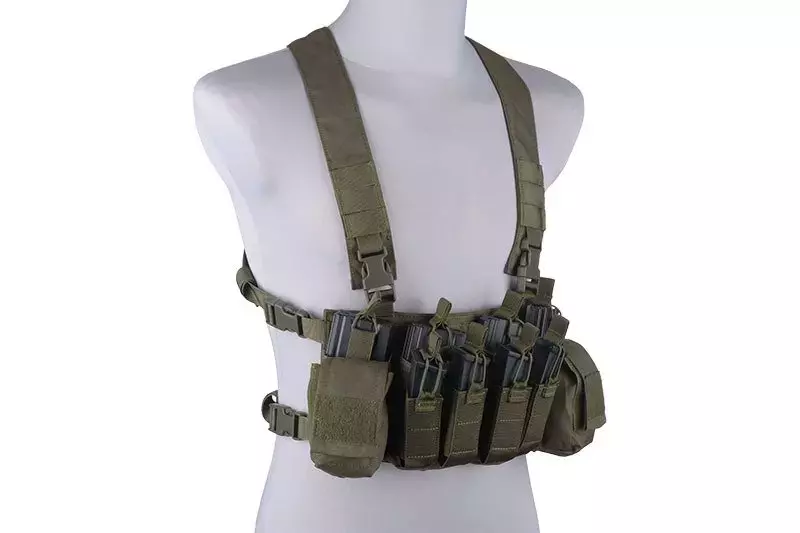 Rychlá vesta Chest rig - olivově zelená