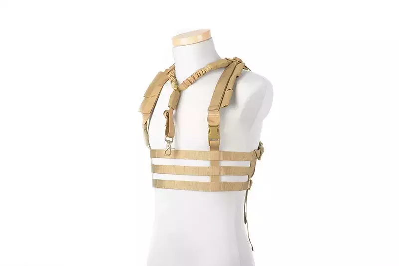 Taktická vesta Chest rig nízkoprofilový typ - Tan