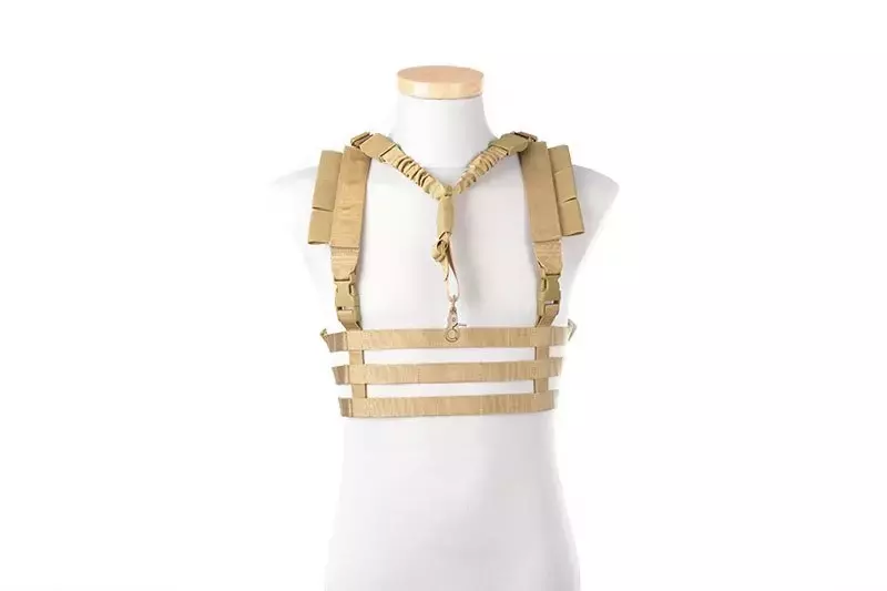 Taktická vesta Chest rig nízkoprofilový typ - Tan