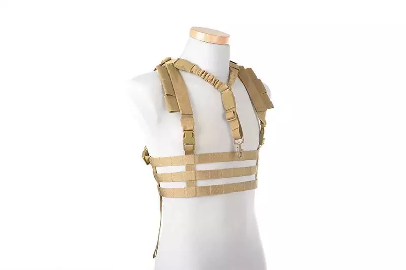 Taktická vesta Chest rig nízkoprofilový typ - Tan