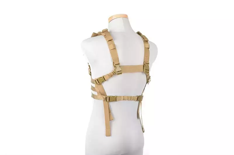 Taktická vesta Chest rig nízkoprofilový typ - Tan