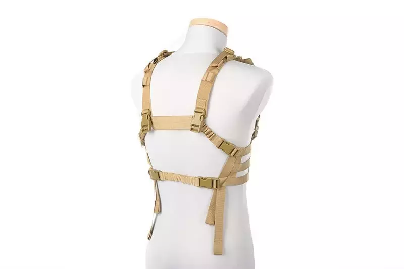 Taktická vesta Chest rig nízkoprofilový typ - Tan