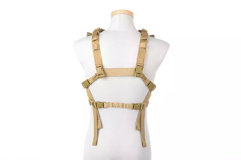 Taktická vesta Chest rig nízkoprofilový typ - Tan