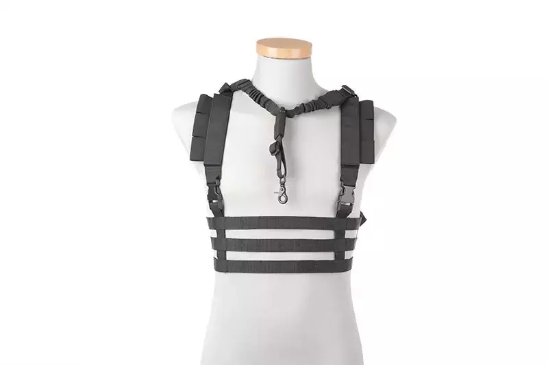 Taktická vesta Chest rig nízkoprofilový typ - černý