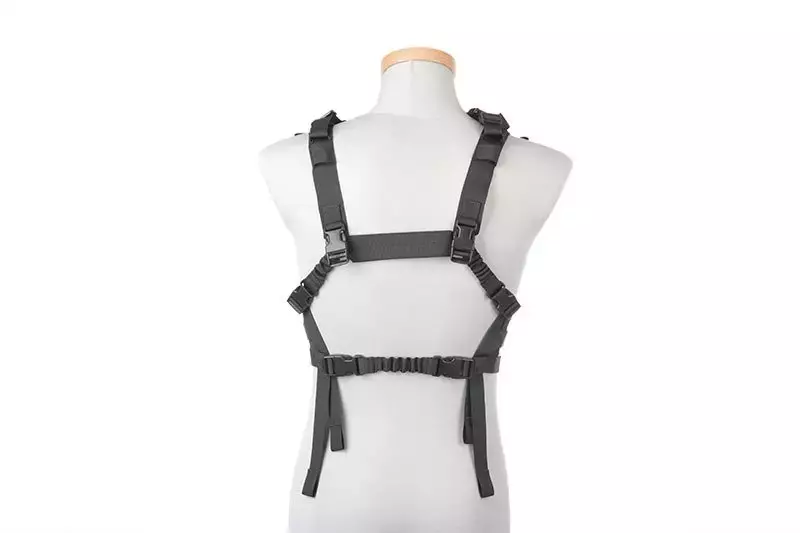 Taktická vesta Chest rig nízkoprofilový typ - černý