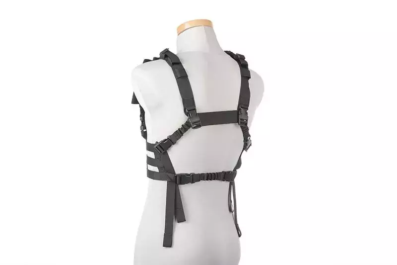 Taktická vesta Chest rig nízkoprofilový typ - černý