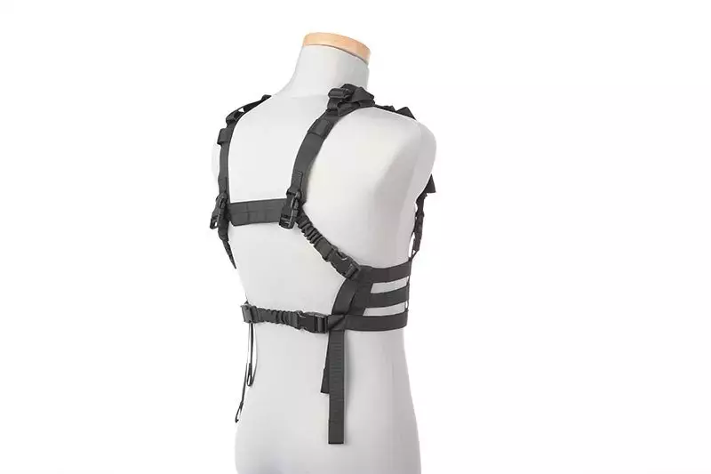 Taktická vesta Chest rig nízkoprofilový typ - černý