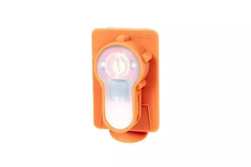 Tlačítkový elektronický značkovač Lightbuck - oranžový (červené světlo)