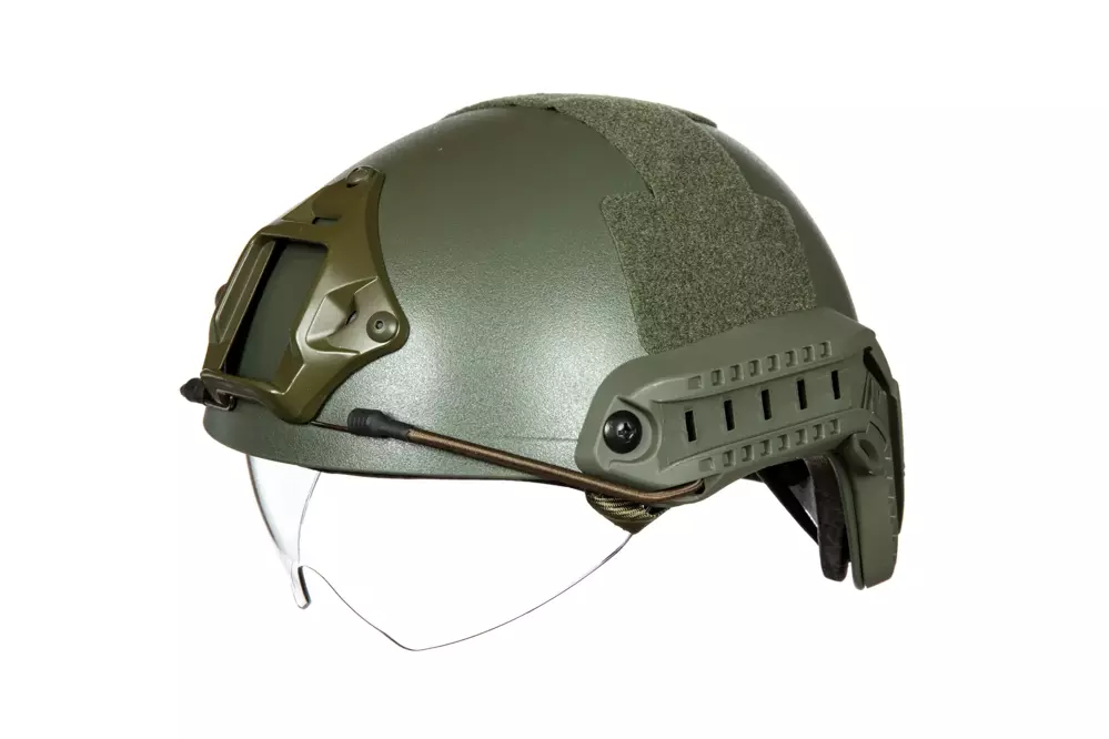 X-Shield MH Helmet Replica With Goggles - Olive