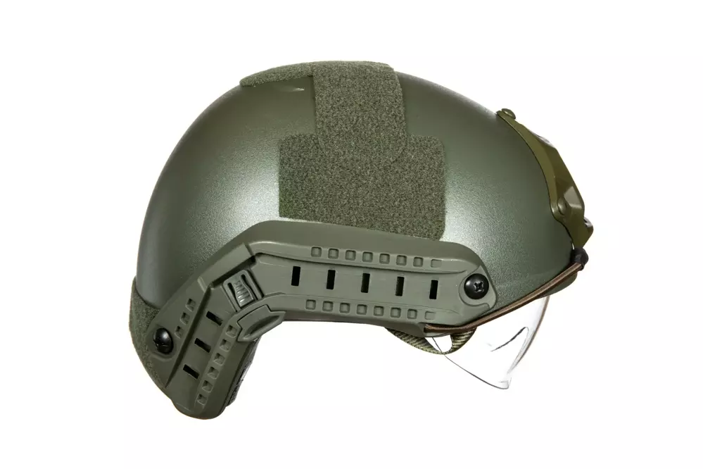 X-Shield MH Helmet Replica With Goggles - Olive