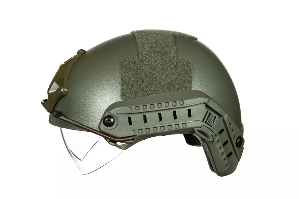 X-Shield MH Helmet Replica With Goggles - Olive