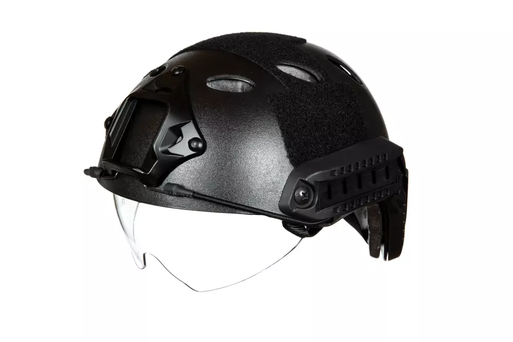 X-Shield PJ Helmet Replica With Goggles - Black