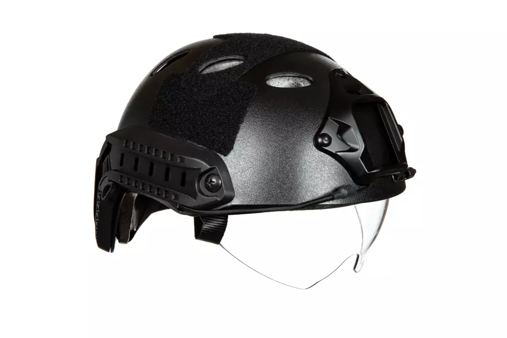 X-Shield PJ Helmet Replica With Goggles - Black