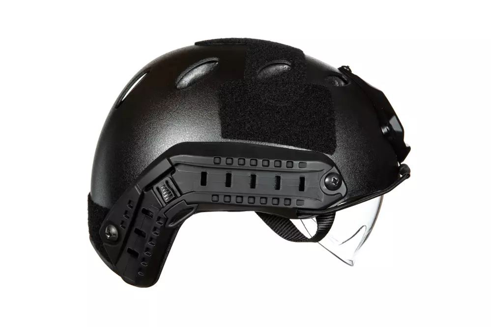 X-Shield PJ Helmet Replica With Goggles - Black