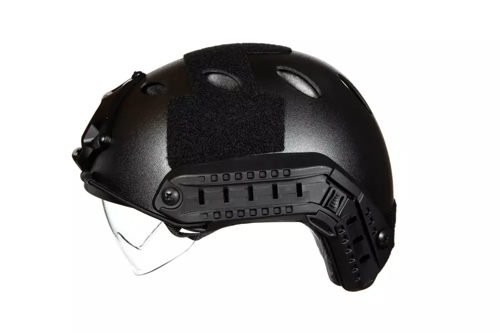 X-Shield PJ Helmet Replica With Goggles - Black