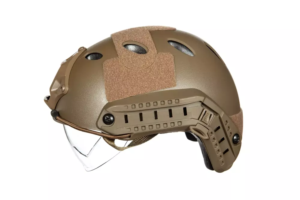 X-Shield PJ Helmet Replica With Goggles - Tan