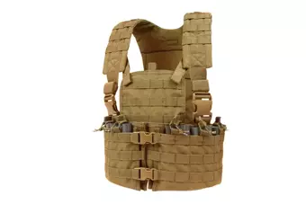 Taktická vesta typ Chest rig - kojotí hnědá