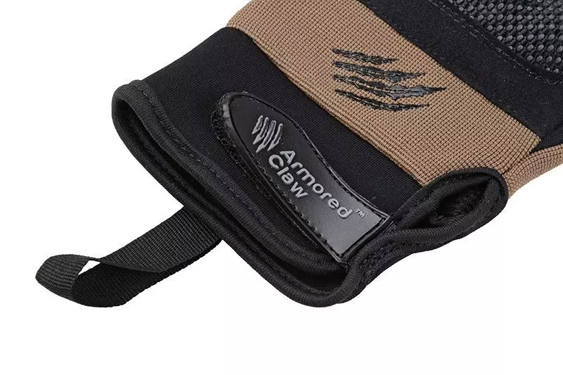 Armored Claw Shield tactical gloves - half tan