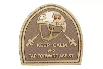 3D Patch – Keep Calm And Tap Forvard Assist - tan