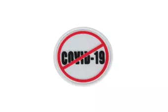 3D Patch - Stop COVID-19 - white