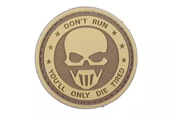3D patch – Don't Run - Ghost - tan