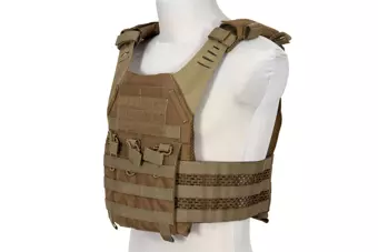 Spartan Plate Carrier Tactical Vest - Coyote Brown