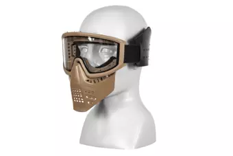 Masque complet JT avec lunettes de protection - Dark Earth