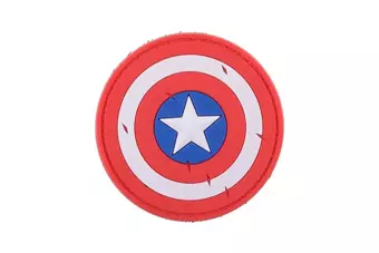 Patch 3D - Bouclier de Captain America - rouge