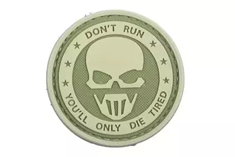 Patch 3D - Don't Run - Ghost - olive