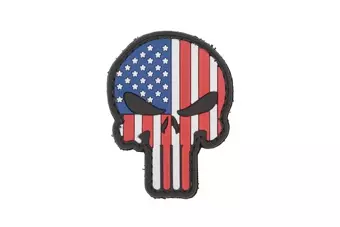 Patch 3D - Drapeau américain Punisher