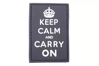 Patch 3D - Keep Calm And Carry On - noir