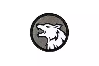 Patch Tête de loup - noir / blanc 