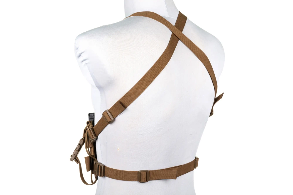 Gilet Minimalist Chest Rig Wosport VE-108 Coyote Brown