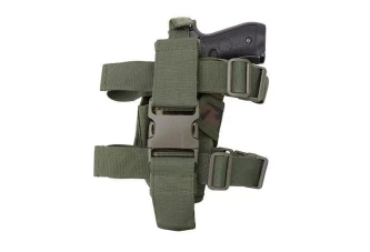 Thigh holster with magazine pouch