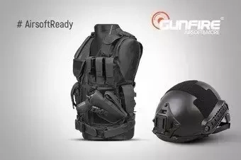 Ensemble #AirsoftReady - gilet + casque FAST
